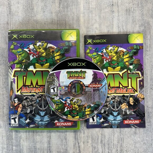 TMNT Mutant Melee Microsoft Xbox Tested Teeange Mutant Ninja Turtles Complete - Picture 1 of 8